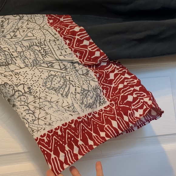 Free people mixed fabric top - Picture 2 of 6